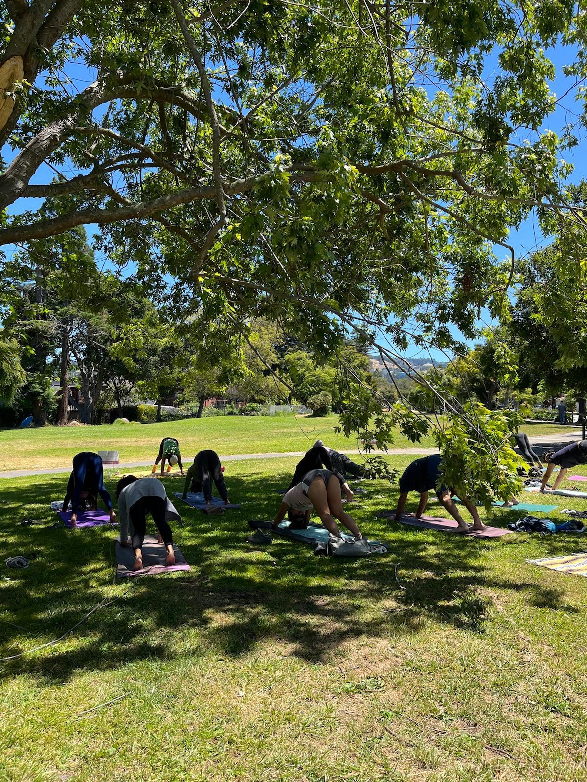 A class at Ohlone Park